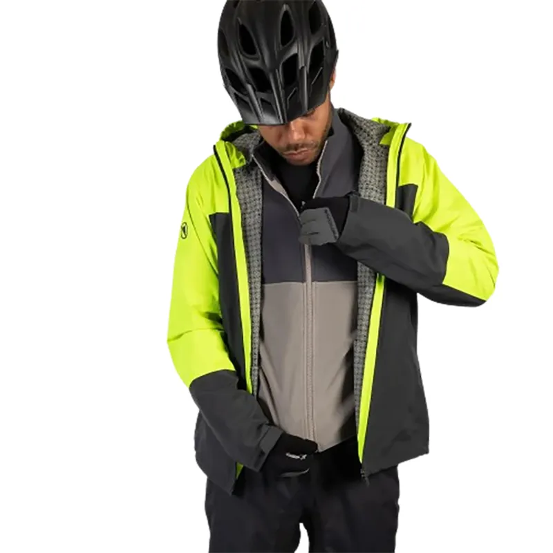 Endura Hummvee 3-In-1 Waterproof Jacket Hi-Viz Yellow-5